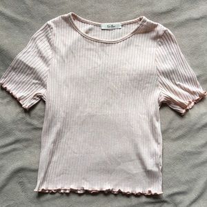 Light pink crop top